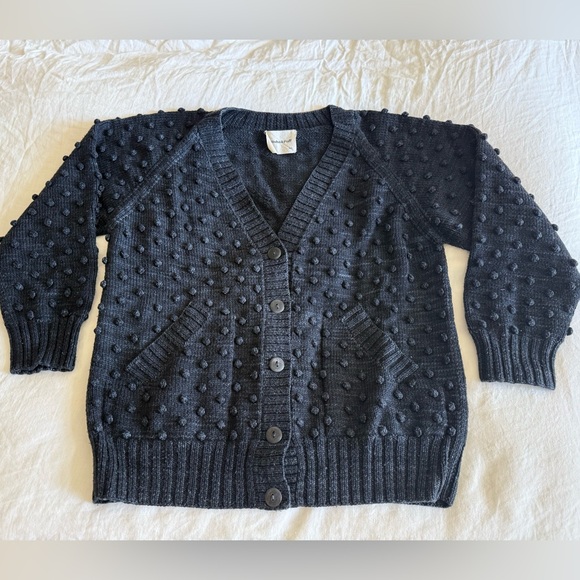 ♻️💙 Misha & Puff Merino Wool Bobble Cardigan XS/S - Picture 1 of 9